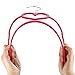 Ollieroo 50PK Heavy Duty Velvet Hangers Set with Steel Swivel Hooks Ultra Thin Non-slip Velvet Clothes Hangers Dress Hangers (Pink)