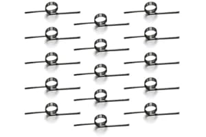 Cilky 10pcs Torsion Springs 180 Degrees V-Shaped Torsional Spring, Wire Diameter 1.2mm Small Torsion Springs Kit for Home Repair & DIY Project ( Style : 180 Degrees , Size : 1.2mm x 10mm x 3laps )