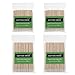 PRESKBOO 400 Count Microblading Cotton Swab, Cotton Swabs Pointed Tip, Cotton Swabs Wood Sticks, Cotton Tipped Applicator, Tattoo Permanent Supplies, Makeup Cosmetic Applicator Sticks,2 SIZE