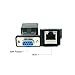 LFHUKEJI RJ45 to RS232,DB9 9-Pin Serial Port Female to RJ45 Female Cat5e/6 Ethernet LAN Extend Adapter