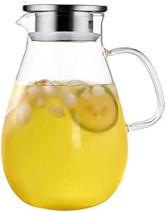 Jarra de agua, jarra de agua con tapa de acero inoxidable, jarra