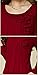C2U Women Pullover Elegant Wave Flouncing Long Sleeve Chiffon Shirt,XX-Large,Wine Red