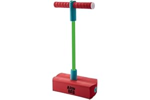 ARINBEB Pogo Jumper for Kids Fun and Safe for Toddlers Durable Foam and Bungee Jumper for Ages 5 and up Indoor & Outdoor Play (RED)