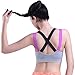 HeartFor Racerback Sports Bras for Women - Padded High Impact Workout,Pack of 2