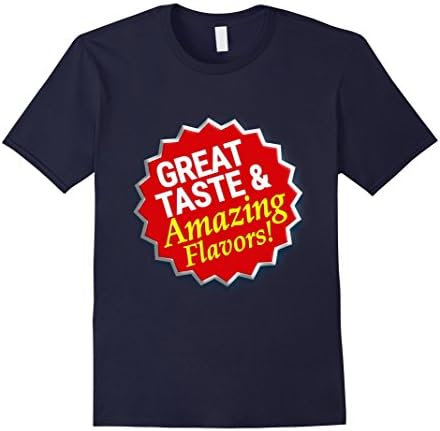 Men's Great Taste and Amazing Flavors Badge Star Tee XL Navy