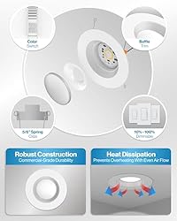 Sunco 24 Pack 5/6 Inch LED Can Lights Retrofit