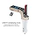 Car Transmitter, LEDMO Bluetooth FM Transmitter Radio Adapter with USB Port , Wireless Car Charger for Smartphone - Gold