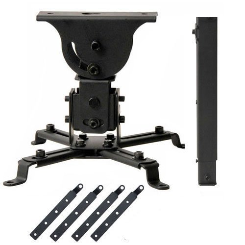 VideoSecu Projector Ceiling Mount with 4 pieces 5.5 inch Extension Adaptors for Epson 8350 Projectors 1YF