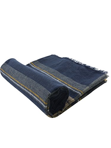 Women's Soft Warm Plaid Tartan Tassels Scarf Fall Winter Large Checked Blanket Scarves Wrap Shawl Pashminas Yellow Navy