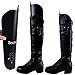 Resinta 4 Pairs (8 Sheets) Boot Shaper Form Inserts Boots Breathable Support for Men and Women, 3 Sizes in 1 Sheet (black)