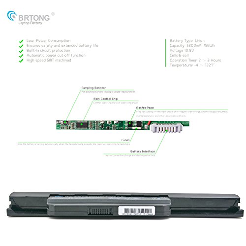 BRTONG New Laptop Battery [Li-ion 5200mAh/58WH] for ASUS 