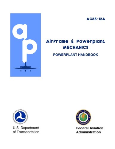 FAA 65-12A Large AC Airframe and Powerplant Mechanics Powerplant Handbook. COMPLETE IN ONE VOLUME. [ Loose Leaf Facsimile, 2013 Printing of 1976 Edition]