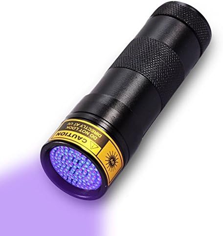 UV Flashlight,12 LED Ultra Violet Blacklight Urine and Scorpion Detector Torch to Find Stains on Carpet