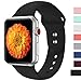 Misker Sport Band Compatible with Watch 42mm 38mm 40mm 44mm,Soft Silicone Strap Replacement Wristbands Compatible with Watch Sport Series 4/3/2/1