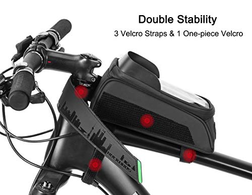 image for RockBros Top Tube Bag Phone, Bike Frame Bag Waterproof, Bicycle Phone 