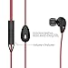 Wired Earbuds,BYZ in-Ear Stereo Earphones Wired Headphone Microphone & Durable Cable Volume Control Powerful Bass Running Gym Jogging Sport (Red)thumb 2