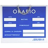 Cartello Orario Regolabile Per Negozi - Con Lancette E Adesivi, Blu | Ideale Per Vetrine E Ingressi - Foto 11