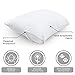 AllerEase Organic Cotton Pillow Protectors, Standard/Queen, Beige Cream/White 2 Count
