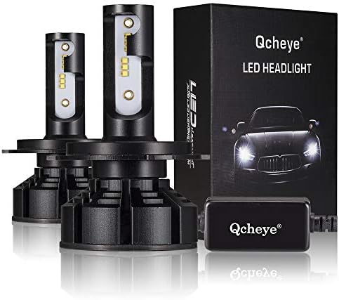 H4 LED Headlight Bulbs with PHILIPS Chips - 6000K 12000LM Super Bright Cool White Bulb High Beam Low Beam Fog Light Bulbs Conversion Kit 2pcs 2 Years Warranty