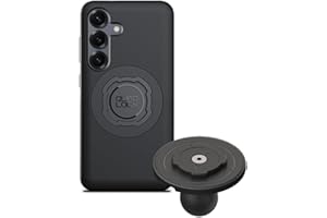 Quad Lock 1" Ball Top Cap Phone Mount Kit with MAG Phone Case and MAG Wireless Charging Head for Galaxy S25, Compatible with 