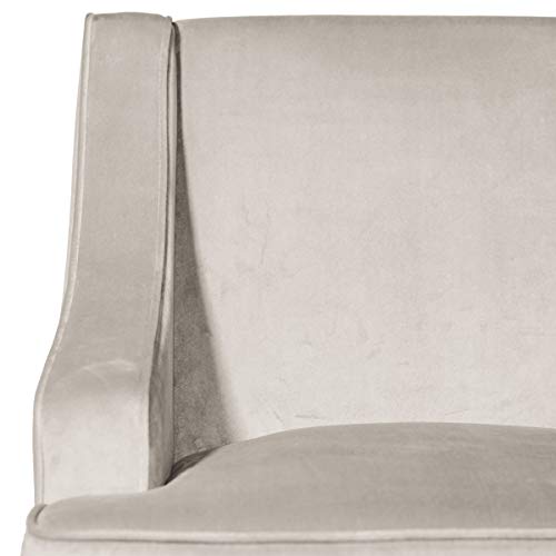 HomePop Swoop Arm Accent Chair, Velvet Grey Pricepulse