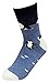 JJMax Women's Ocean Friends Whales and Penguins Cotton Blend Cute Crew Socks , Penguins, One Size