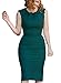 VfEmage Womens Elegant Vintage Ruched Wear To Work Business Casual Pencil Dress