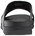 FitFlop Men's Bando Leather Croc Slide Sandal, Black, 10 M US
