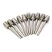 Chiloskit 10 Pics Diamond Grinding Bits Rotary Burr Set, 8mm Head Mounted Points Grinding Bit for Stone Carving, DIY Grinding, Polishing, Engraving, 1/8 Shank Suit Most Rotary Tool