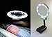 Magnifying Glass 3X 4.5X - Magnifier with LED lights For Reading, Craft, Jewelry, Watch Repair, Magnify Coin Notes - Standing Desk Lamp - Lens With Folding Stand - Handheld or Hands Free - Foldable
