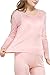 Fashion Silk Women's Thermal Underwear Sets Knit Silk Long Johns for Women Base Layering Sets