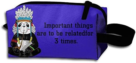 Panda Tribal Chief Cosmetic Bag Fashion Makeup Bags Travel Case With Handle