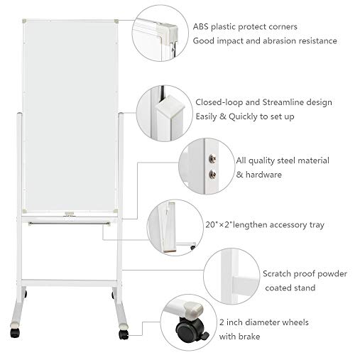 1 ShowMaven+Whiteboard+360%25C2%25B0Double+Sided+Chalkboard+Multi+functional