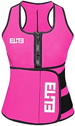 Elite Neoprene Suana Sweat Suit Tank Top Adjustable Waist Trainer Belt Vest | Size Chart Available |