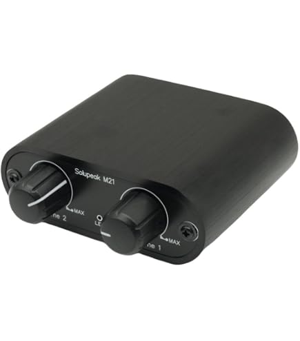 Mixeur Stéréo Mini 2 Canaux RCA – Préamplifié, Contrôle Volume, Pour Home Studio, DJ, Ampli Et Enceintes