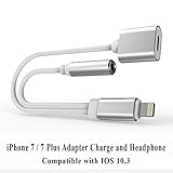 Buteny chenc015 iPhone 7/7 Plus Adapter, iPhone 7 Accessories 2 in 1 Lightning Adapter Cable Charge and Headphone Splitter