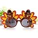 Tinksky Creative Turkey Glasses Thanksgiving Eyeglasses Cartoon Sunglasses Eye Glasses for Happy Thanksgiving Costume Party Glasses, Gift for Friends