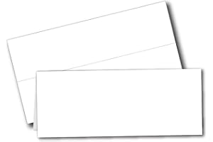 DESKTOP PUBLISHING SUPPLIES Printable Name Tent Cards - Large 3-1/2" x 11" - Blank Folding Paper for Place Cards/Table Cards - White 80lb Cover - 25 Pack