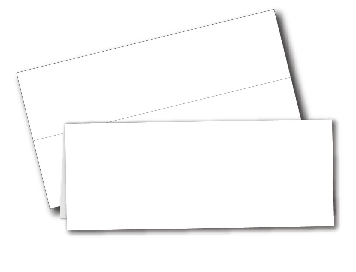 Photo 1 of Printable Name Tent Cards - Large 3-1/2" x 11" - Blank Folding Paper for Place Cards/Table Cards - White 80lb Cover - 25 Pack