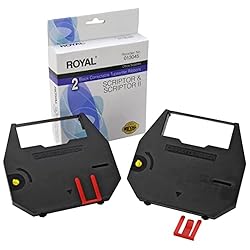 ROYAL 2 Black CORRECTABLE Typewriter Ribbons for