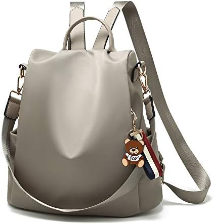 YZPBB Oxford Cloth Mini Ladies Backpack Elegant Ladies Wallet Fashion Bag (Color : Gray, Size : 31CM*32CM*15CM)