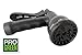 All New 2018 Heavy Duty 150' Black Expandable Garden Hose by Pro Green | Full Warranty | Nickel Plated Brass Fittings | Nozzle Included