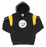 Pittsburgh Steelers NFL Kids / Youth Little / Big Boys Synth Hoodie - Black
