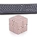 Rubik's Cube toys, mini Rubik's Cube toys for adults and children with anxiety disorders and autism (2 rose gold/gold)