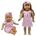 ZITA ELEMENT 5 Sets Baby Alive Doll Clothes with 2 Underpants & 2 Headbands for 14-16 Inch Dolls & American 18