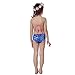 Kokowaii Fancy Girls' 2023 Swimming Mermaid Tail 7-8Years, 3 Sets/Top+Underwear+Dress