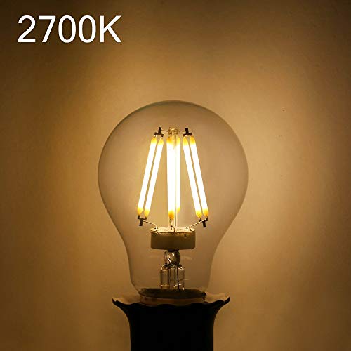 Kedsum 6w A19 Dimmable Vintage Edison Led Bulb 60w Incandescent