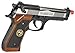 Evike WE-Tech Samurai Edge Biohazard ATV2 Airsoft Gas Blowback M9 Semi-Auto/Full Auto Pistol - Two Tone - (54080)
