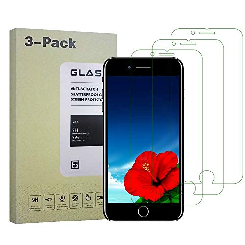 Compatible with iPhone 8 Screen Protector,3-Pack Tempered Glass Screen Protector 3D Touch Clear Screen Protector Glass Film Compatible with iPhone 8