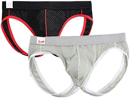 Men's Jockstrap Supporter Low Rise Bulge Pouch Mesh Thong